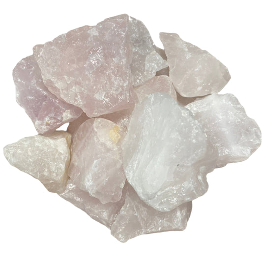Rose Quartz small rough $15 kilo