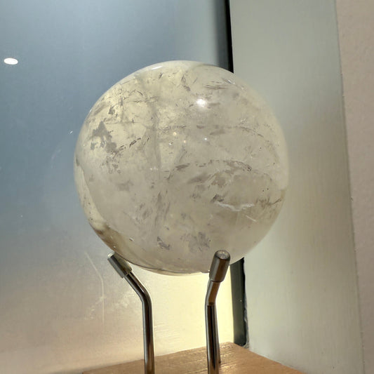 Clear Quartz sphere 850grams