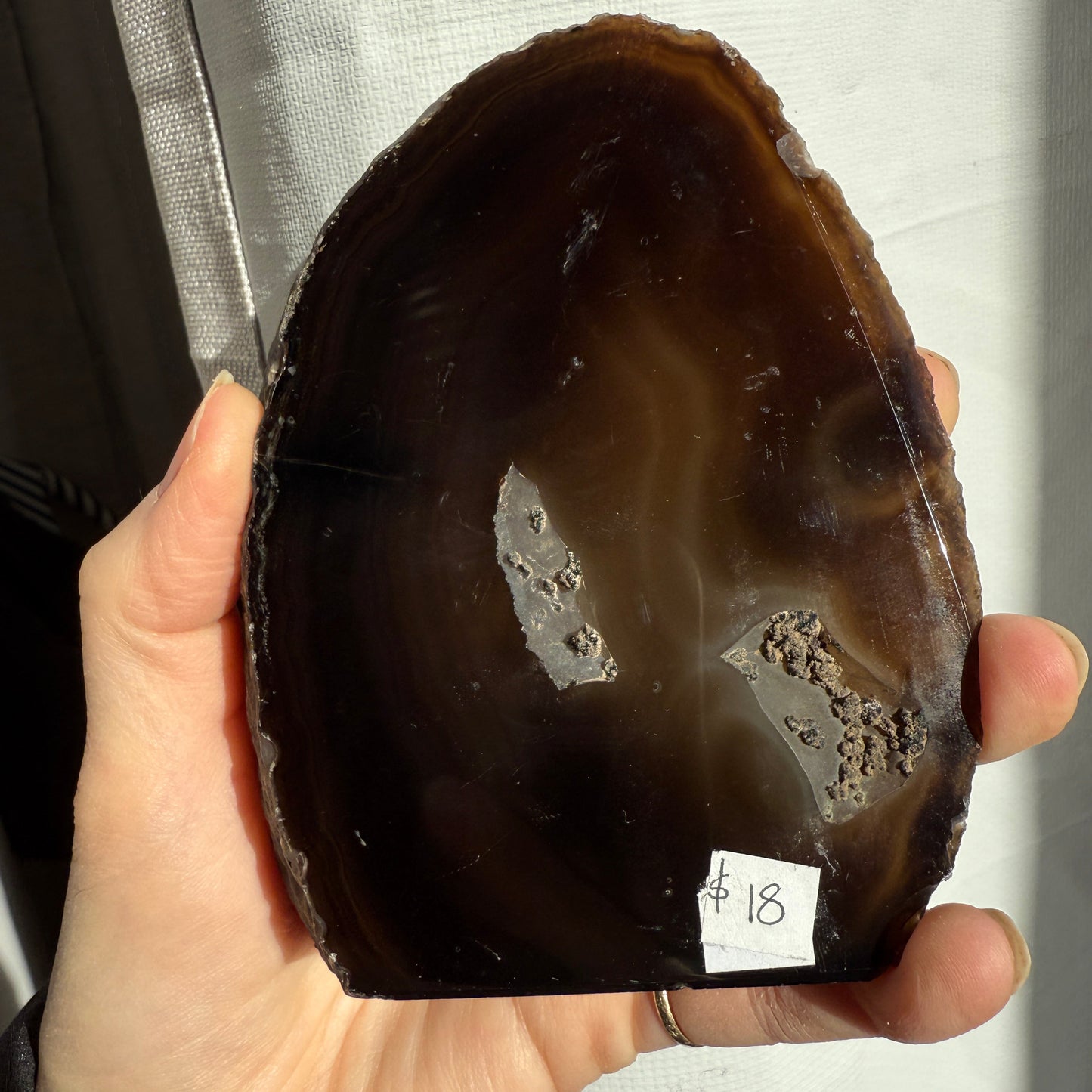 agate geode brown