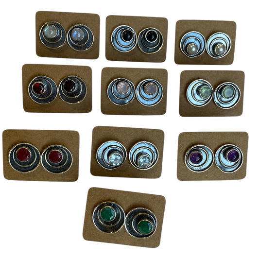 Silver studs design 10 pack