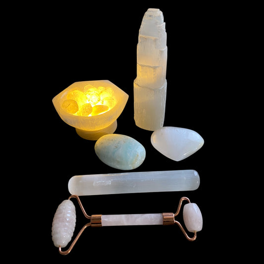 Intention crystal gift box for wellness, healing