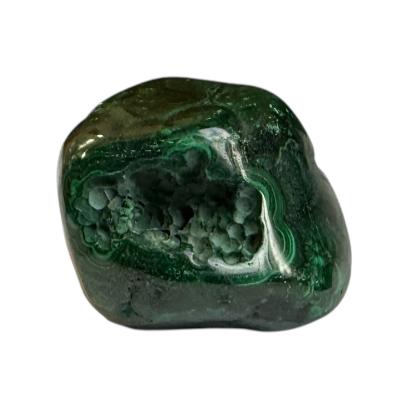 Malachite hand polished high grade mini cave