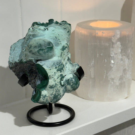 Chrysocolla and malachite specimen