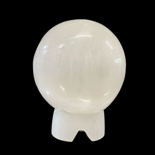 sphere lamp 16cm selenite