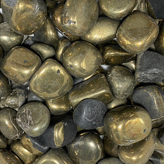 Tumbled Pyrite
