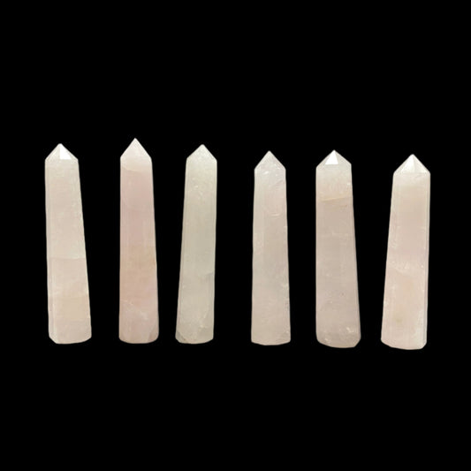 Rose quartz tower x6