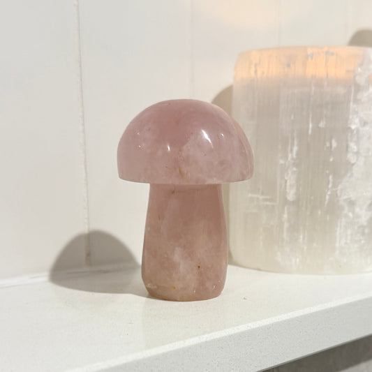 Rose Quartz Mushroom 75mm