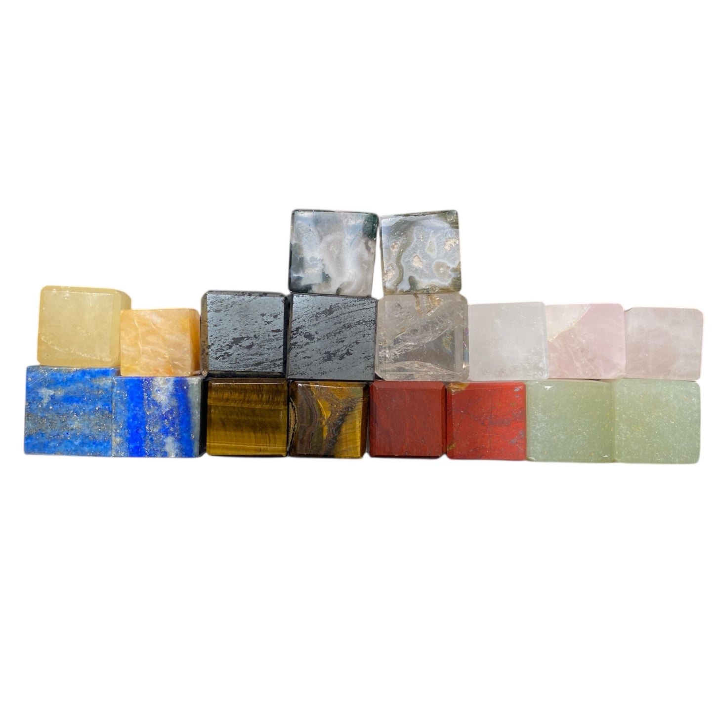 18 gemstone cubes