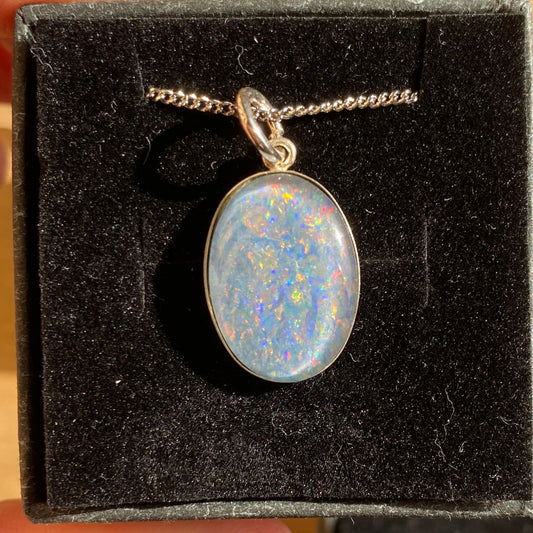 4 x Australian Opal 18x 13mm pendants