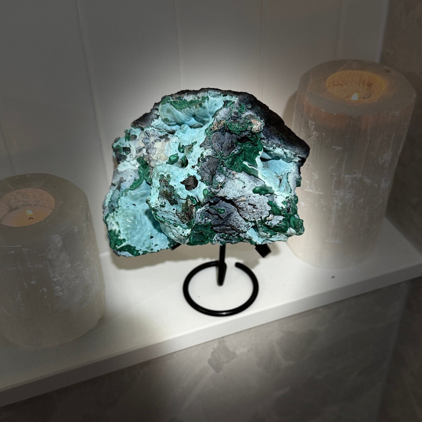 Large Chrysocolla and malachite specimen