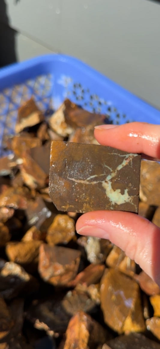 Rough boulder opal