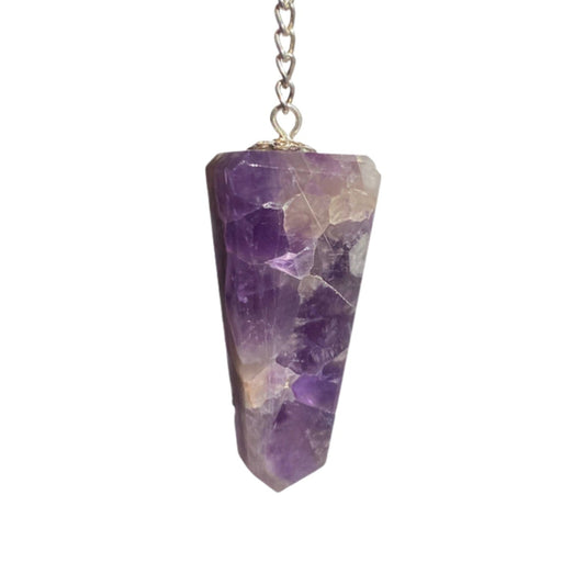 Amethyst four faceted Pendulums