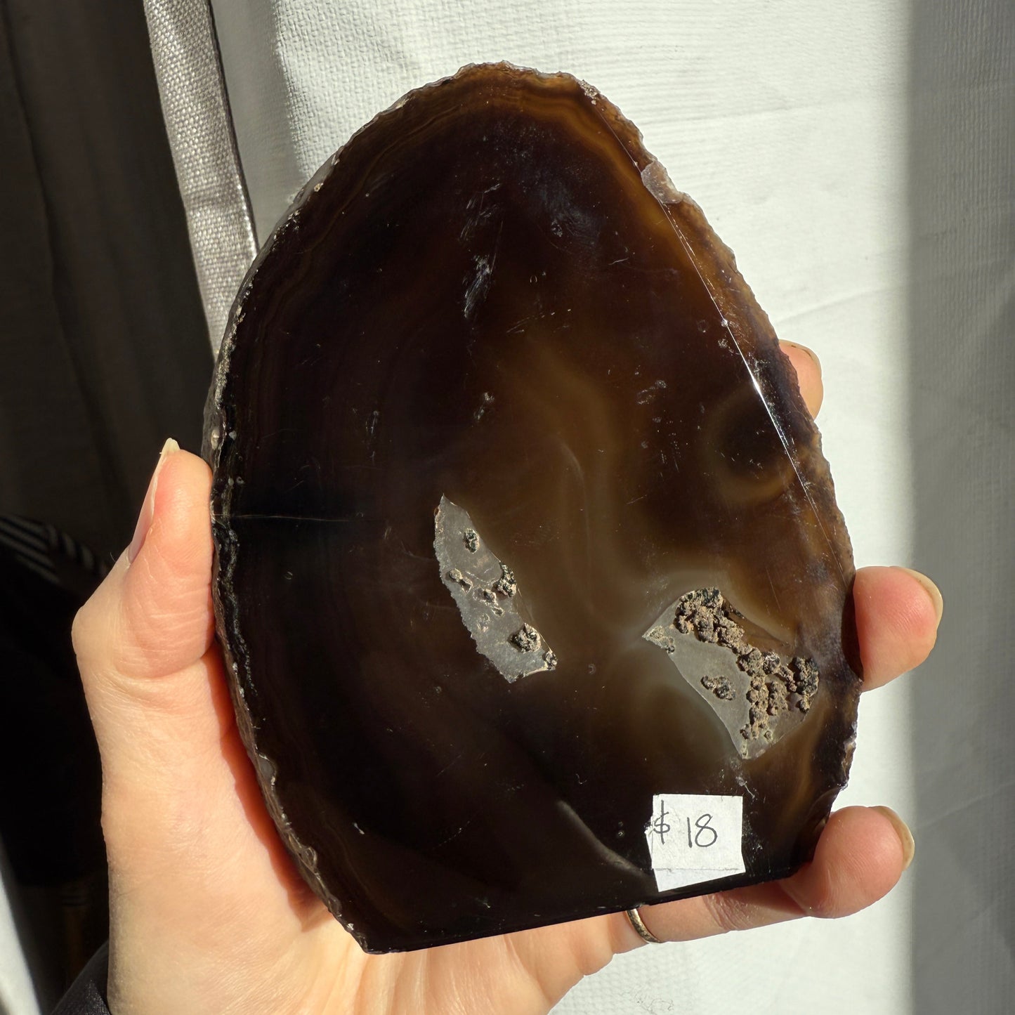 agate geode brown