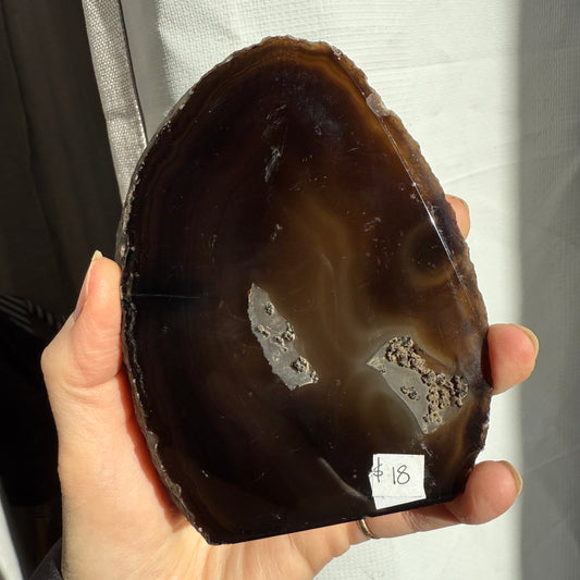agate geode brown