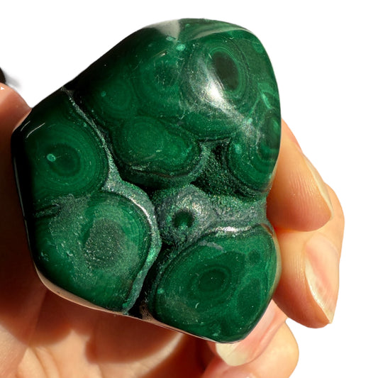 Malachite hand polished high grade mini cave