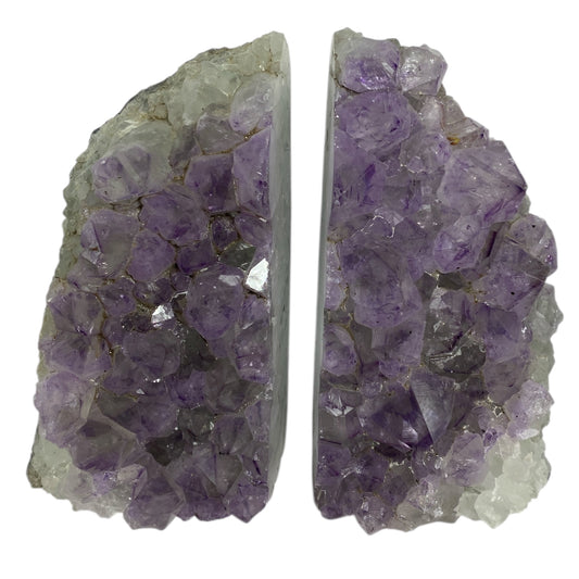 High grade extra large amethyst book ends 7.7kilo