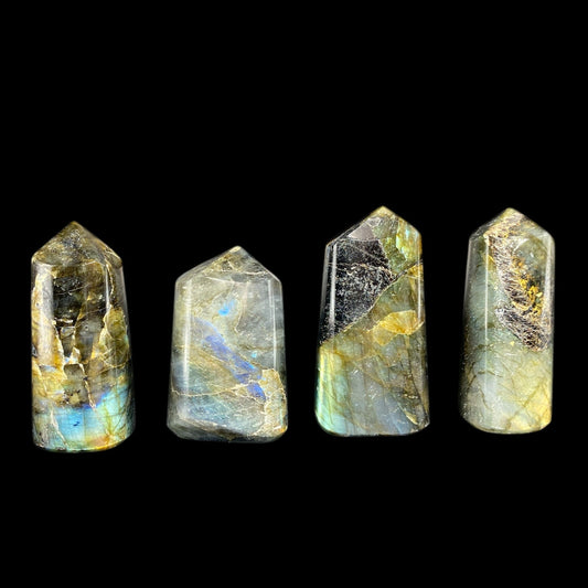Labradorite towers x4