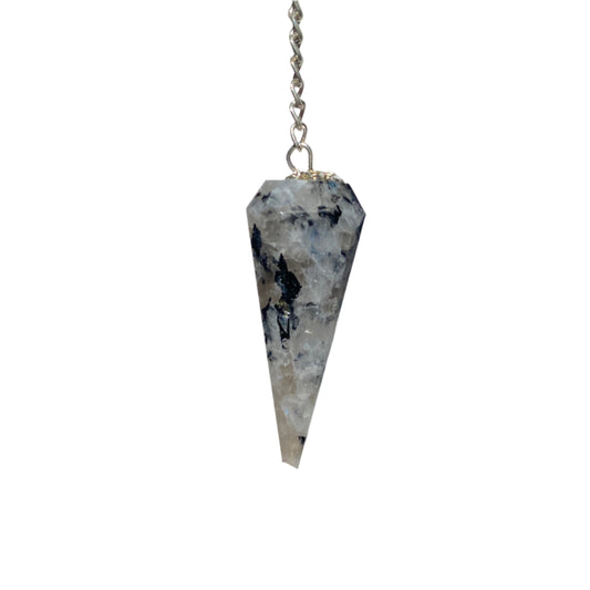 Moonstone faceted Pendulum