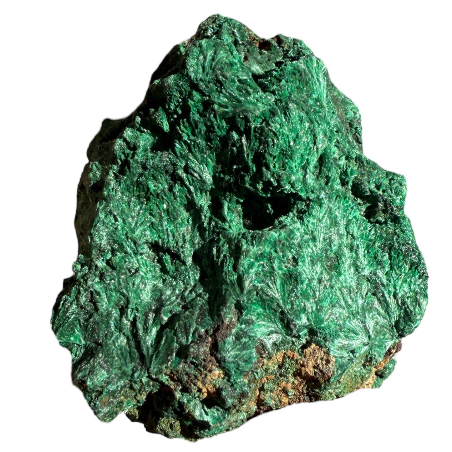Silky Malachite Crystaline