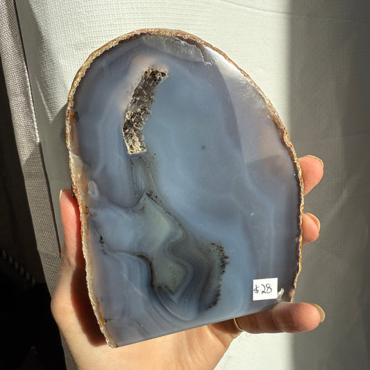agate geode brown