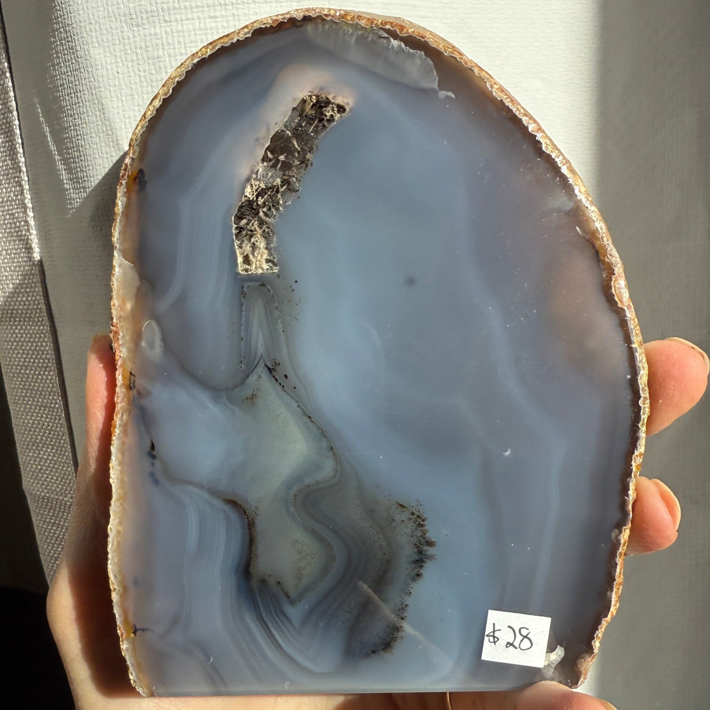 agate geode brown