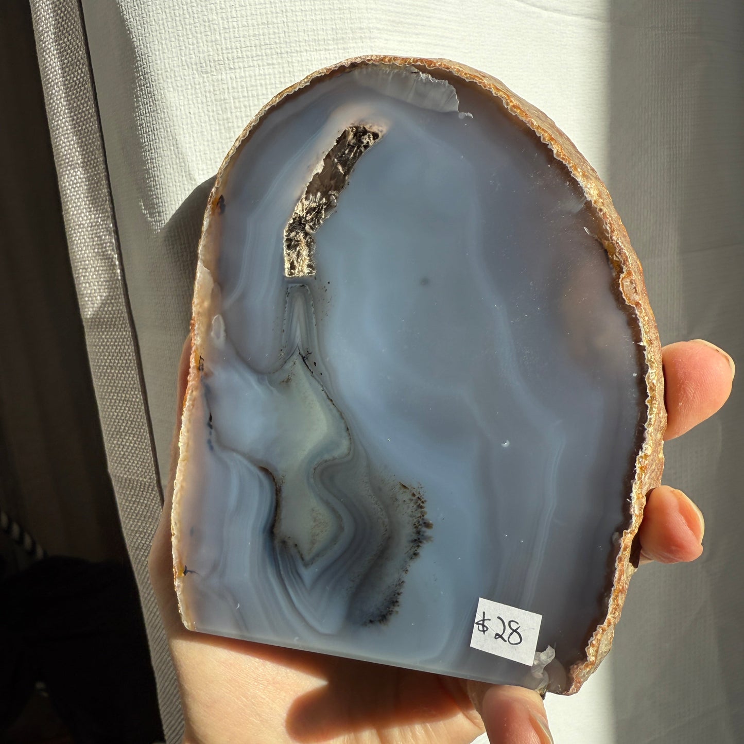 agate geode brown