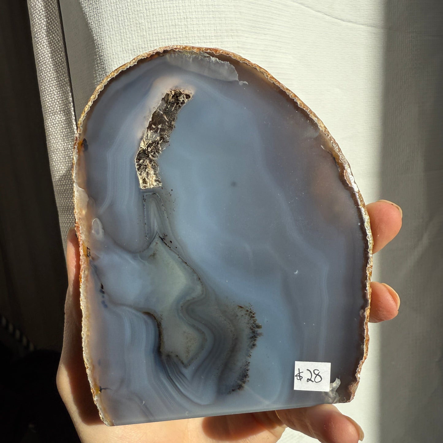 agate geode brown