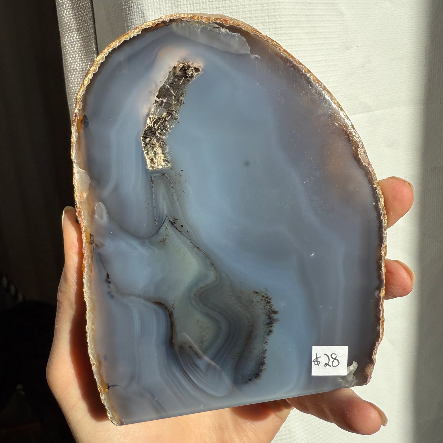agate geode brown