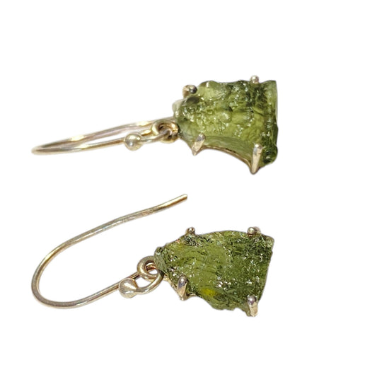 Moldavite earring