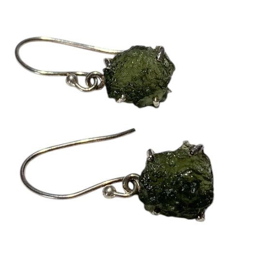 Moldavite earrings