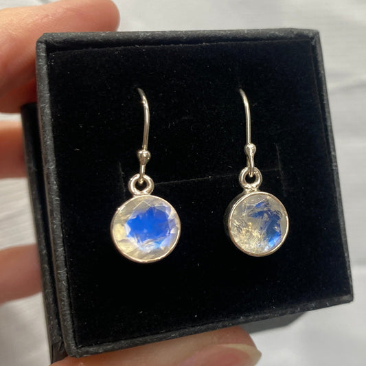 Moonstone drop sterling silver