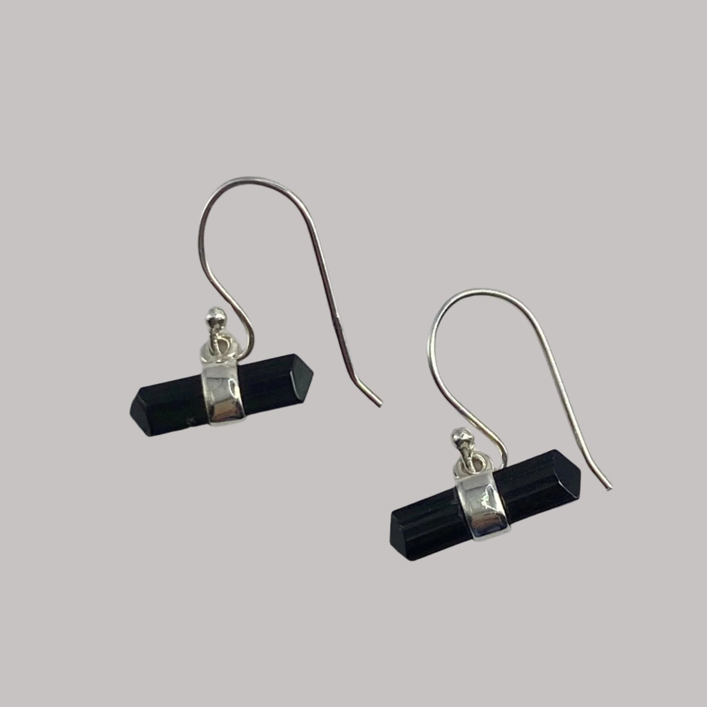 Tourmaline sterling silver drops