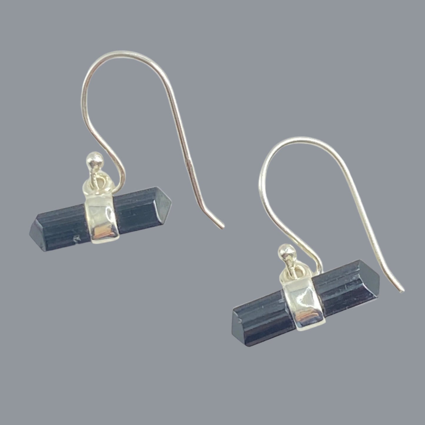 Tourmaline sterling silver drops