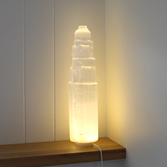 Selenite 40cm tower