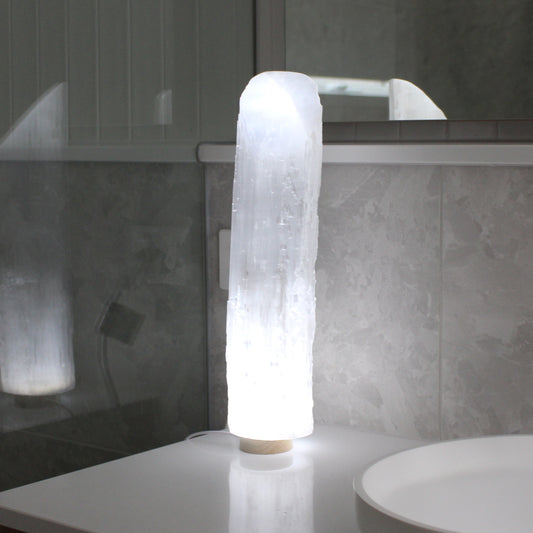 40cm selenite lamp lipstick