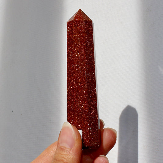 Gold stone tower 10cm