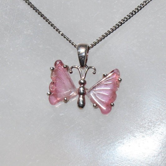 Pink Tourmaline Sterling silver pendant