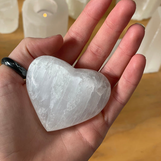 Selenite Heart - Small