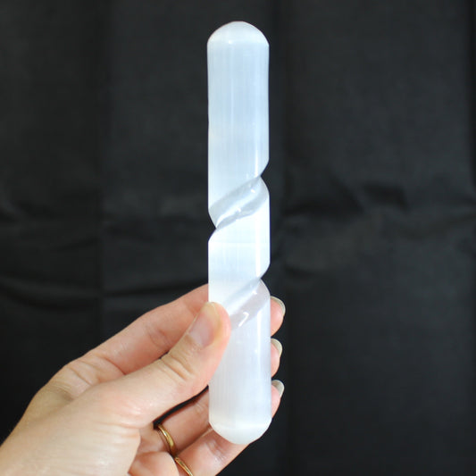 Selenite wand spiral